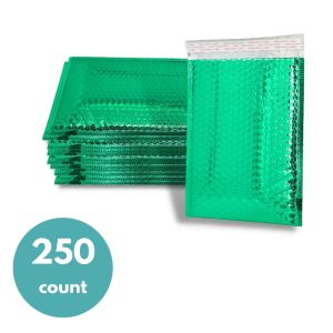 Glamour Bubble Mailers - Metallic Green - 7.5