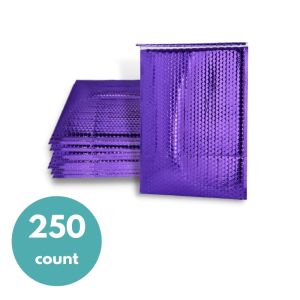 Glamour Bubble Mailers - Metallic Purple - 7.5