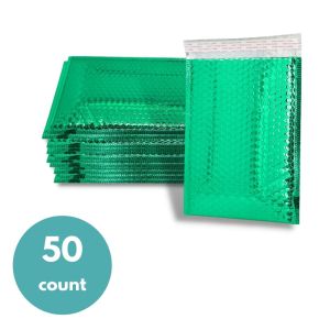 Glamour Bubble Mailers - Metallic Green - 16